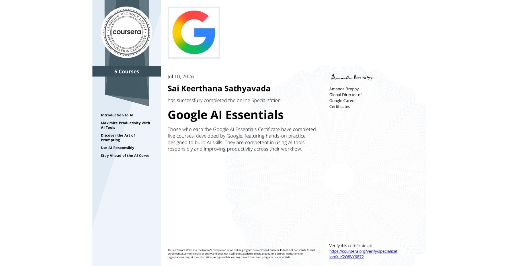 Google AI Essentials
